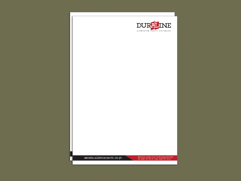 Antetli Kağıt Tasarımı & Baskısı
